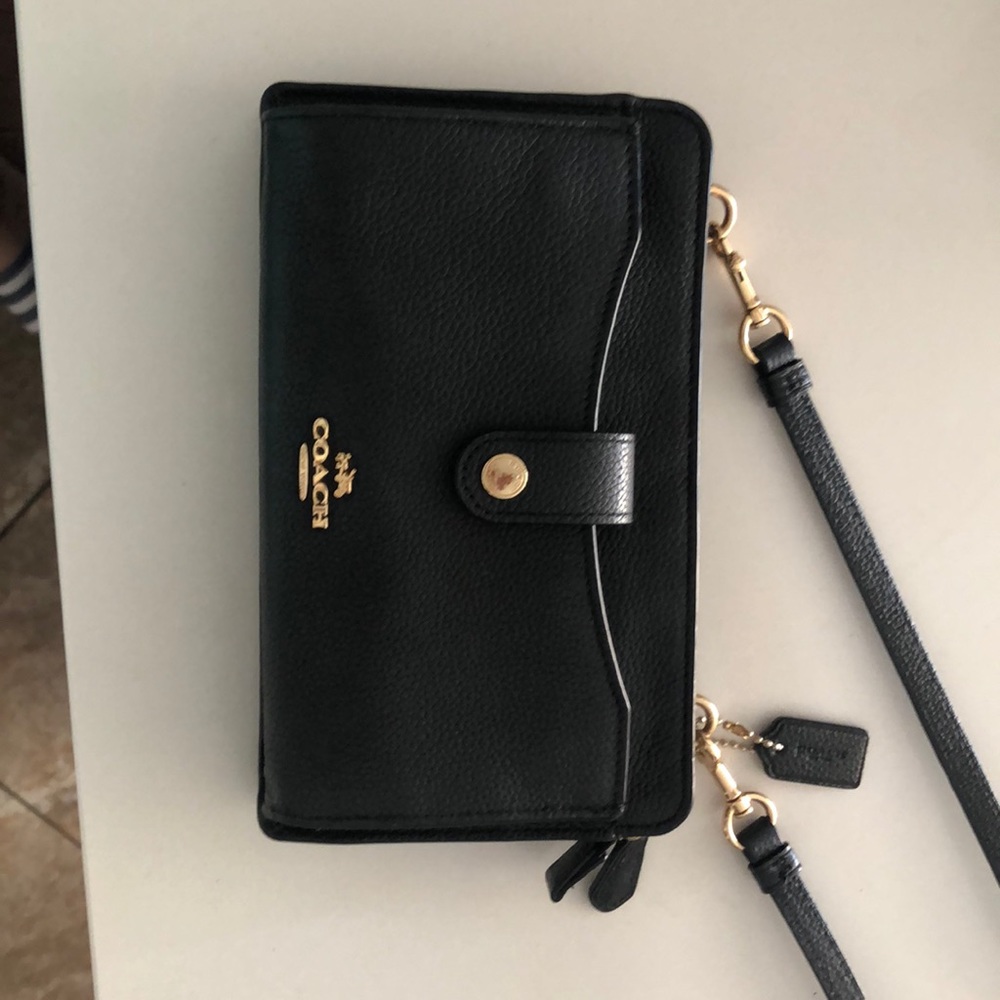 Coach black crossbody bag!